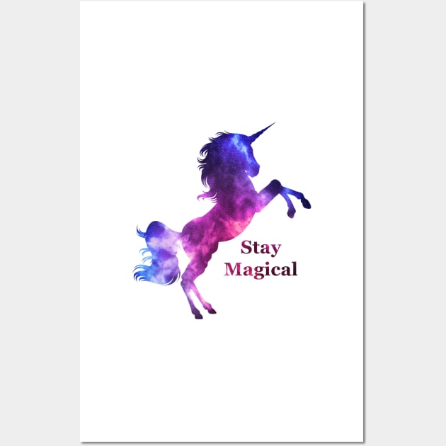 Stay Magical Unicorn Wall Art by Eliza-Grace